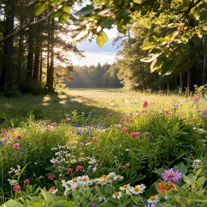 Wildflower Mix Seeds - 1000 Count, Easy to Grow, Colorful Wildflower Seeds for Garden, Lawn & Containers, Pollinator Friendly