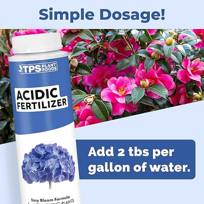 Acidic Fertilizer for Acid-Loving Plants, Works Great for Hydrangeas, Blueberries, and Gardenia, Liquid Fertilizer by TPS Plant Foods, 8 oz (250mL)
