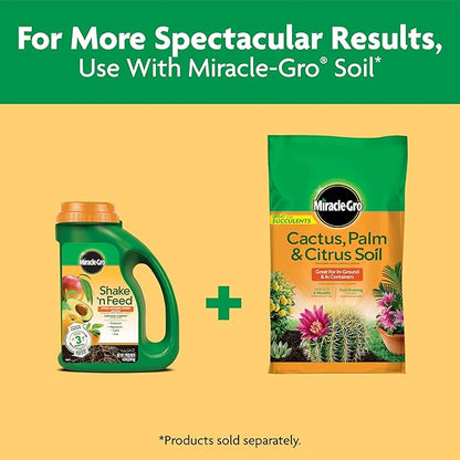 Miracle-Gro Shake 'N Feed Continuous Release Citrus, Avocado & Mango Plant Food, 4.5 lb.