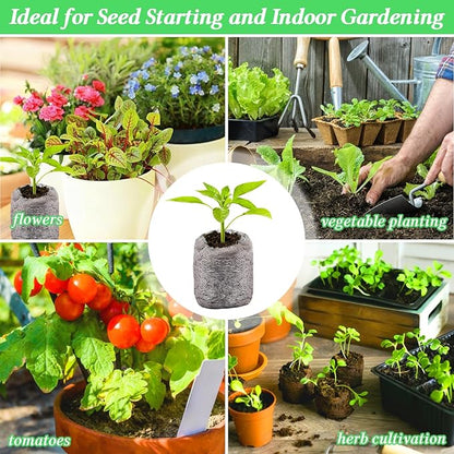 Legigo 50 PCS 40mm Peat Pellets Seed Starter Soil, Compressed Seed Starting Pods Plant Starter Soil Pods Plugs for Seedlings, Peat Pods for Starting Seeds, Herbs Tomatoes Flowers and Vegetables