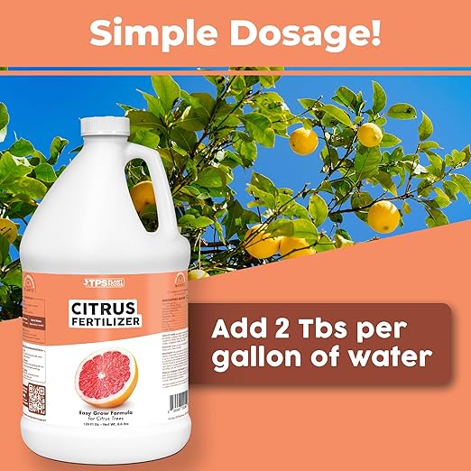 Citrus Fertilizer – Liquid Citrus Tree Fertilizer & Plant Food for All Potted & Outdoor Tree Varieites, 1 Gallon