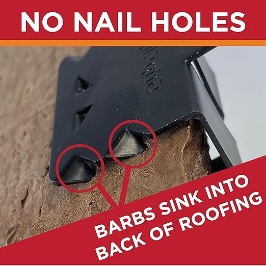 Roof Clips, Safe for Heat Tape, Electric Cable & Roof Heat Cable Installation, Prevents Roof Damage, Easy Nail-Free Outdoor Cable Clips, Your Ultimate Cable Clip (.625-25 Pack)