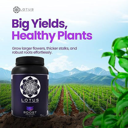 Boost Pro Series Bloom Booster and Yield Enhancer, Boost Any Plant Feeding Recipe for Turbo-Charged Flower Density/Oil Production, Amino Nitrogen Formula for Soil, Hydroponics and Coco Coir - 72 oz