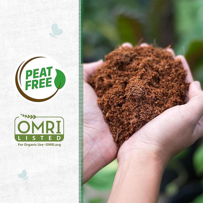Back to The Roots Organic Coir, 51 Quart Expanding Soil, Great for Seeds and Potting