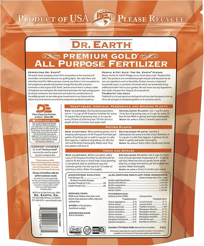 Dr. Earth Premium Gold All Purpose Fertilizer 4 lb