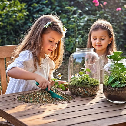 Terrarium Potting Soil Mix 4qt, Custom Made for Terrariums, Perfect for Vibrant Miniature Gardens