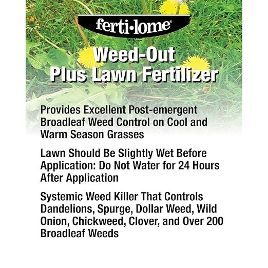 Fertilome (10921) Weed-Out Plus Lawn Fertilizer 25-0-4 (20 lbs.)