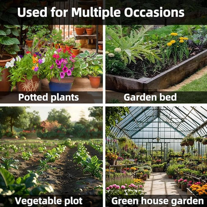14.1'' Tall Plant Markers, Large Plant Labels for Outdoor Garden Waterproof Durable T-Type Plastic Garden Labels, Perfect for Herbs, Flowers, Vegetable with a Marker Pen (12PCS)