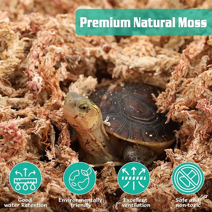 ZeeDix 1.1 lb Sphagnum Moss for Plants Indoor, Natural Long Fiber Sphagnum Orchid Moss Bulk for Carnivorous Plants, Succulents, Monstera, Flower & Reptile Terrariums Habitats (Expands to 25 qt)