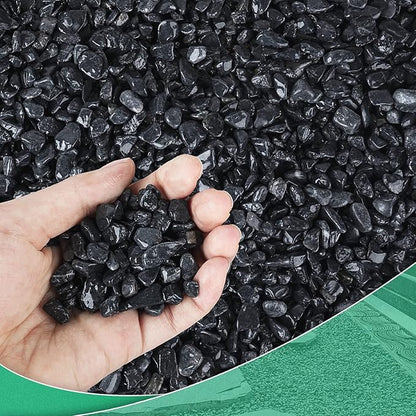 Succulent Rocks for Plants Tiny Pebbles for Planters 2.8LB Pea Gravel Bulk Course Sand Soil Small Decorative Stones for Indoor Bonsai Pots Cactus Top Dressing Aquarium Garden Landscape, Black