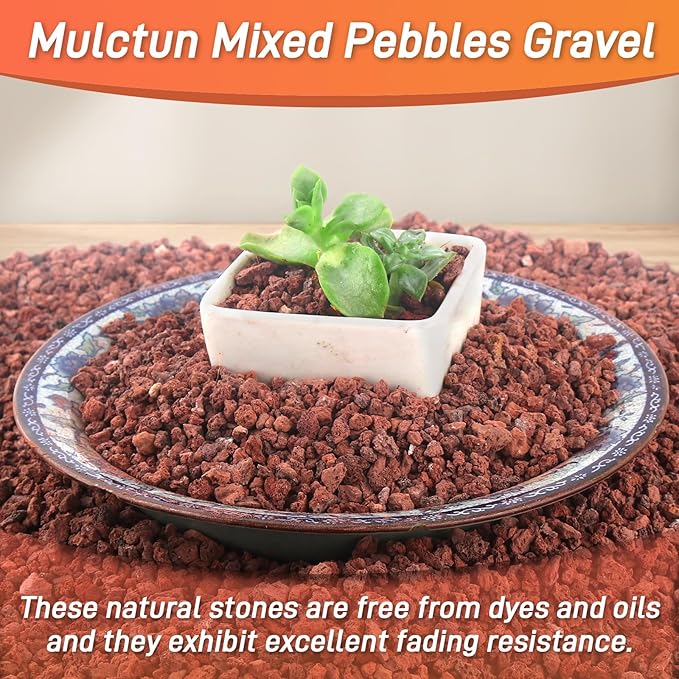 45Lb Horticultural Lava Rock - Succulent Soil Amendment, Decorative Cactus Soil Potting Mix, Volcanic Rock for Aquarium, Fairy Gardening Top Dressing, Plant Drainage