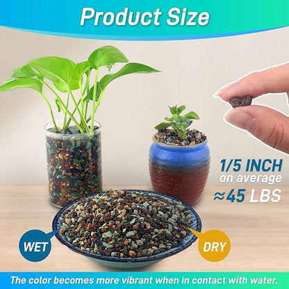 45Lb Horticultural Lava Rock-Lava Rocks for Plants,Succulent Soil Amendment,Decorative Cactus Soil Potting Mix,Volcanic Rock for Aquarium Fairy Gardening Top Dressing Plant Drainage