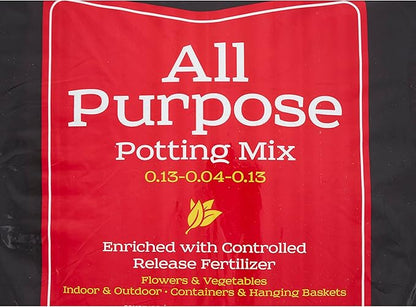 Sun Gro 13101022 Black Gold All Purpose Potting Mix with Fertilizer, 2 Cubic Feet