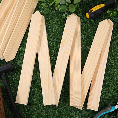 30 PCS Wooden Stakes 12 Inch Wood Survey Grading Stakes with Sharp Point Wooden Garden Stake Sign Posts Plant Support Stake for Silt Fence Baselines Backyard Boundaries Yard Farm
