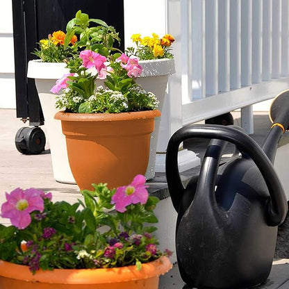 Bloem Ariana Pot Planter: 16" - Terra Cotta - Durable Resin Pot, For Indoor and Outdoor Use, Gardening, Self Watering Disk Included, 6 Gallon Capacity