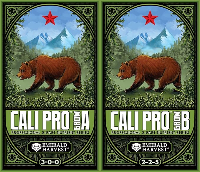 Emerald Harvest Cali Pro Grow A+B Fertilizer Combo, 3.8 L
