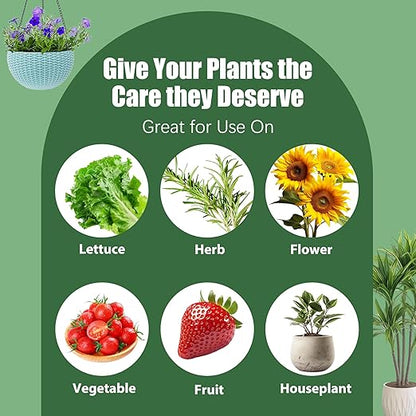 Hydroponics Nutrients (800ml Total), Plant Food A & B for Hydroponic Growing Systems and Indoor Plants, Growing System Accessories for Vegetables Fruits Flowers Thrive