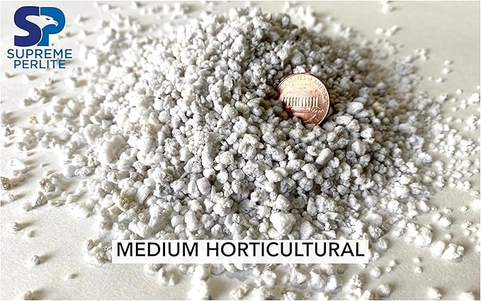 Supreme Perlite Medium Horticultural Perlite for Potting Soil, Seed Starting, Propagation, Organic Gardening & Soil Aeration, 4 Medium Bags Each 4 Cu Ft