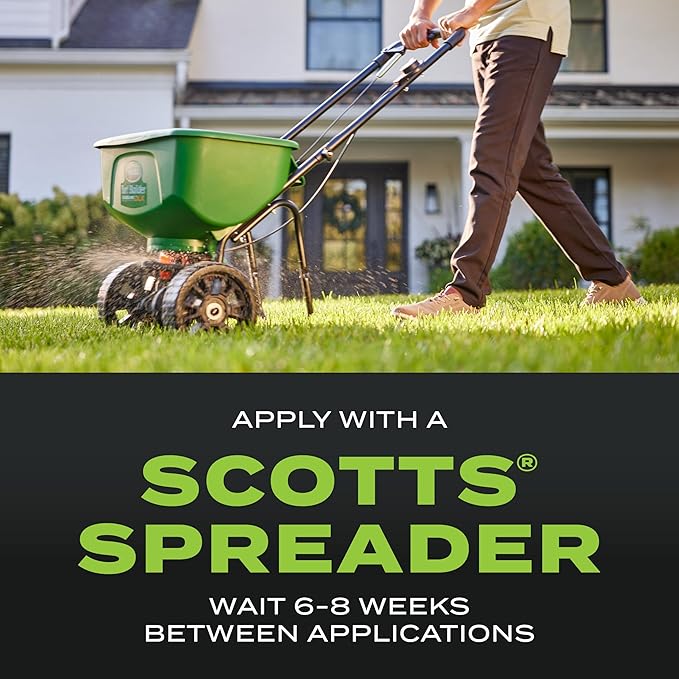 Scotts Turf Builder Triple Action for Moss Control, Moss Killer and Lawn Fertilizer, Covers Up to 8,000 sq. ft., 40 lbs.