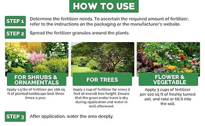 6-6-6 All-Purpose Professional Plant Food Fertilizer; Ideal for Winter Care & Spring Feeding, Perfect Balanced NPK for Indoor and Outdoor Plants (1 Quart)