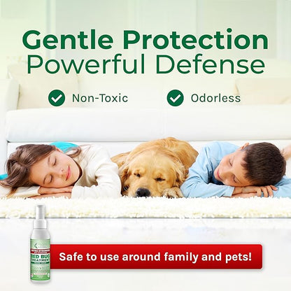 Hygea Natural Extra Strength Bed Bug Killer & Mite Travel Spray - TSA Approved 3 oz Size - Child & Pet Friendly - Stain & Odor Free - for Hotel, Suitcase, Backpack - 66% Stronger Formula (3 pack)