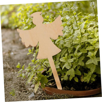 EXCEART 10pcs Wooden Plant Labels Garden Tags for Flower Identification Plant Distinguishing for Gardening Decoration Easy Name Display