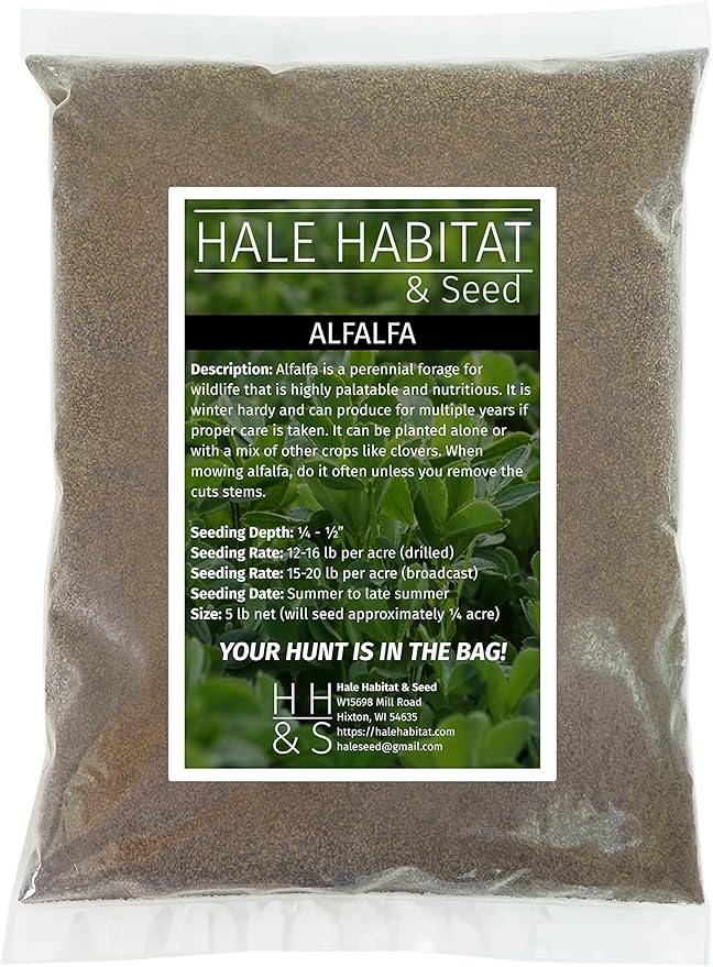 Hale Habitat & Seed Alfalfa Food Plot Seed, 5 lbs, Perennial