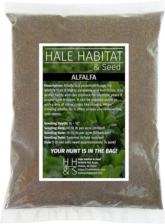 Hale Habitat & Seed Alfalfa Food Plot Seed, 5 lbs, Perennial