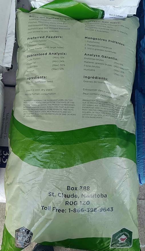 Black Oil Sunflower Seed Wild Bird Food (50 Pound) (Packaging May Vary)