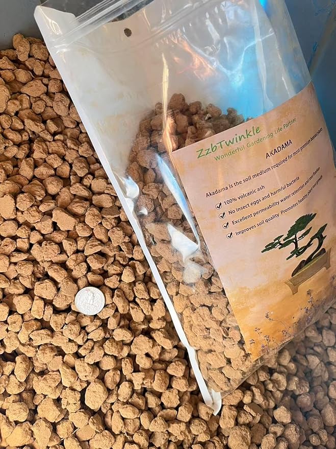 Japanese Super Hard Akadama Bonsai Soil - Large Grain (6lb) | Ideal for Large Bonsai Drainage Layers, Plants with Extensive Root Systems