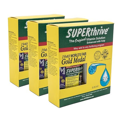 SUPERthrive Original Plant Vitamin Solution with Kelp for All Plants, 4 Oz. - 3 Pack
