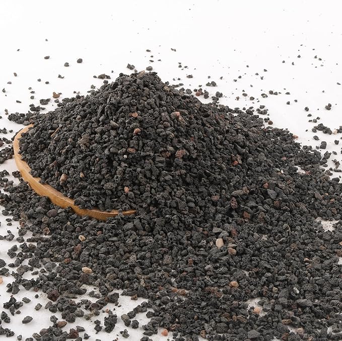 10LB Black Lava Rocks for Plant Gravel Pebbles for Bonsai Succulent Potting Soil, Top Dressing and Terrarium Plants