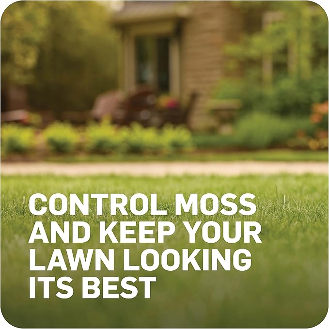 Scotts MossEx, Moss Killer for Lawns, Easy-To-Use Shaker Jug, Contains Fertilizer to Green Grass, 4.59 lbs.