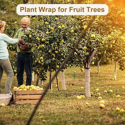 2 Rolls Burlap Tree Protector Wraps, 7.8" × 9.8' Winter Tree Trunk Guards Protector Wrap Burlap Fabric Garden Plants Tree Wrap Antifreeze Bandage bark Protector Wrap for Keeping Warm and Moisturizing