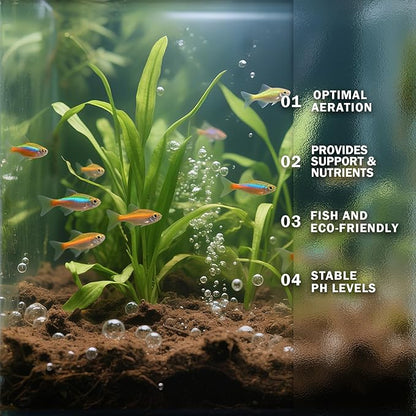 Aquatic Plant Soil for Lotus & Pond Plants/Aquaquarium Substrate 13.2 LBS- Natural Organic Growing Medium for Hydroponic Plants & Water Gardens | Aquarium Safe Nutrient-Rich