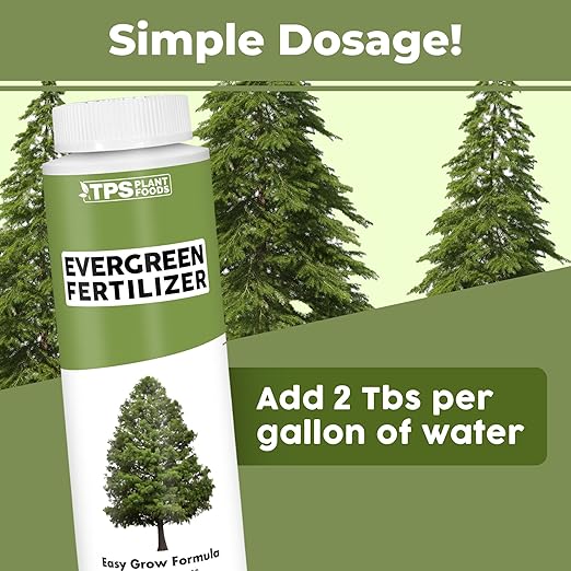 Evergreen Tree Fertilizer for All Conifer Trees and Shrubs, Liquid Plant Food 8 oz (250mL)