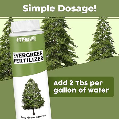Evergreen Tree Fertilizer for All Conifer Trees and Shrubs, Liquid Plant Food 8 oz (250mL)
