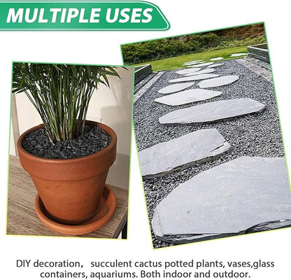 Succulent Rocks for Plants Tiny Pebbles for Planters 4.8LB Pea Gravel Bulk Course Sand Soil Small Decorative Stones for Indoor Bonsai Pots Cactus Top Dressing Aquarium Garden Landscape, Black