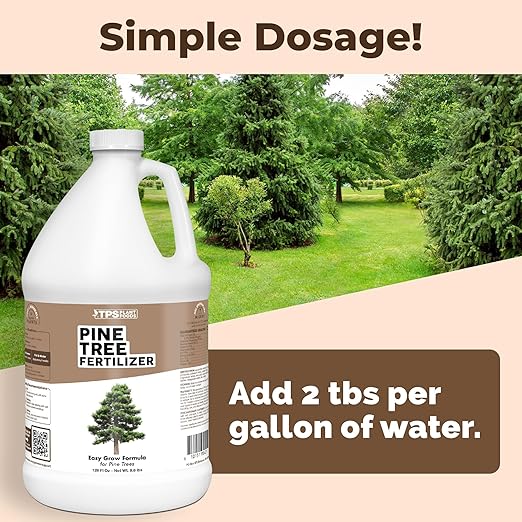 Pine Tree Fertilizer, Complete Liquid Pine Tree Plant Food, 1 Gallon (128 oz)