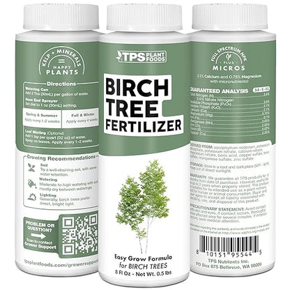 Birch Tree Fertilizer for Birch Trees, Works Great for River Birch, Paper Birch, and Silver Birch, Liquid Fertilizer by TPS Plant Foods, 32 oz (1 Quart)