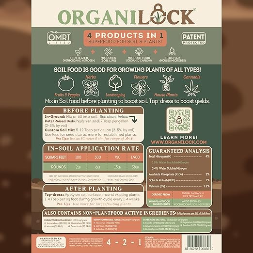 Soil Food - (2 Pound Bag) | Regenerative Soil Amendment with Microbes, Microbe Food, Biochar & Organic Fertilizer | Yield-Boosting Concentrate |