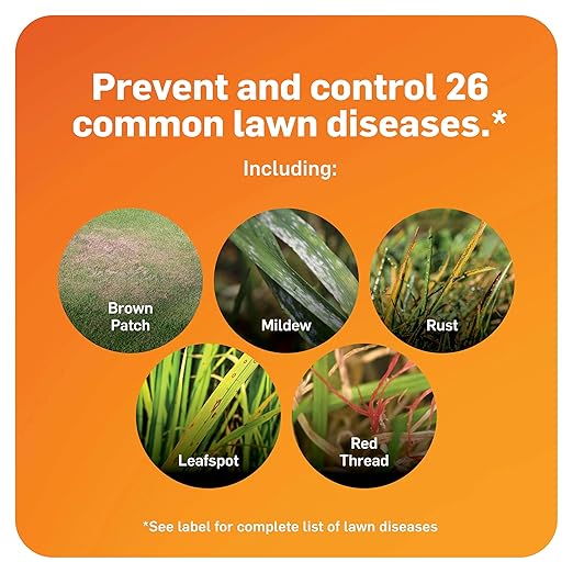 Scotts DiseaseEx Lawn Fungicide for Lawn Care - Controls and Prevents Brown Patch, Pythium Blight and More as Listed, Treats Up to 5,000 sq. ft., 10 lbs.