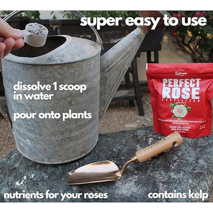 Perfect Rose Fertilizer – Premium Rose and Flower Fertilizers – Floral Nutrients for All Types of Flowers – Plant Nutrients with Kelp for Soil and Hydroponic Flower Gardens