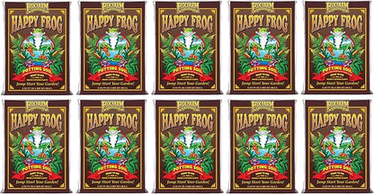 FoxFarm Happy Frog Potting Soil, 2cu ft (Pack of 10) - for Indoor/Outdoor Container Plants, Improves Root Efficiency, pH Adjusted for Optimal Nutrient Uptake - Contains Mycorrhizae and Humic Acids