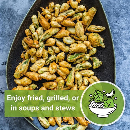 Sow Right Seeds - Bulk Clemson Spineless Okra Seeds for Planting - 1 Ounce, 525 Seeds - Non-GMO Heirloom Jumbo Pack with Instructions to Plant a Home Garden - Make Fried Okra - Abundance of Greens