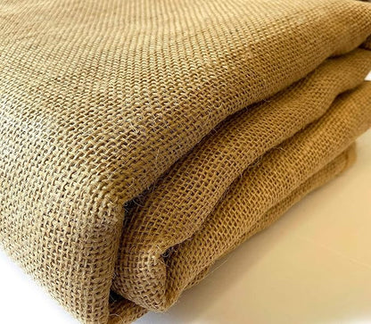 Burlap Fabric Roll 45" x15' | Versatile Material for Plant Cover, Placemats, Tree Wrap, Sackcloth Projects, and Table Runner