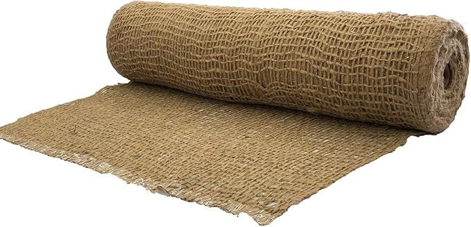 AK-Trading Jute Erosion Control, Soil Saver Mesh Blanket - 48" Wide x 1 Yard (3 feet Long) - 12 Sq. Ft. Coverage