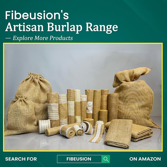 Burlap for Gardening 40" x 15 Feet - Multipurpose Natural Burlap Fabric - High Density Jute Fiber Suitable for Weed Barrier, Frost Guard for Gardening, Home Decorations and Crafts