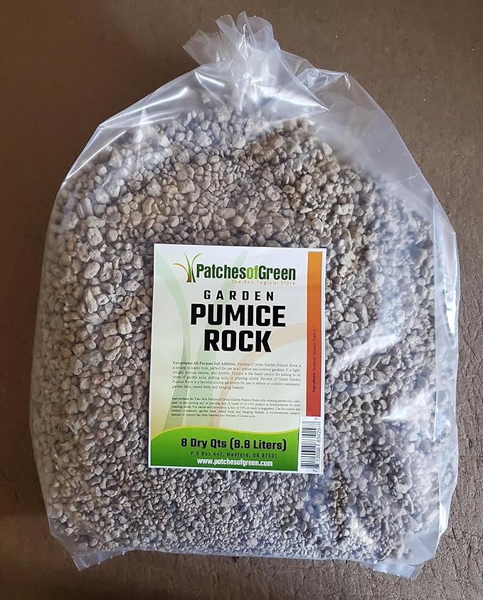Pumice Garden Rock 2 Gallons 8 Quarts for Soil Amendment Bonsai & Succulents