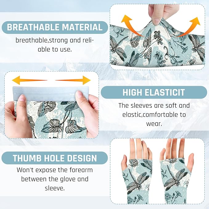 Gardening Sleeves for Women Farm Sun Protection Thorn Proof Cooling Arm Sleeves to Cover Arms for Garden Sports